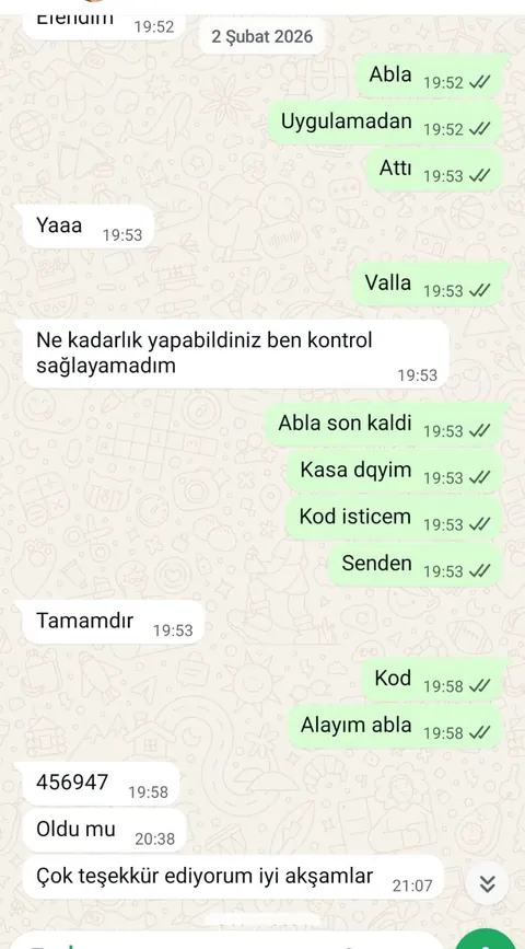 Prime Bozum müşteri dönüşü ve ödeme kanıtı ekran görüntüsü 10