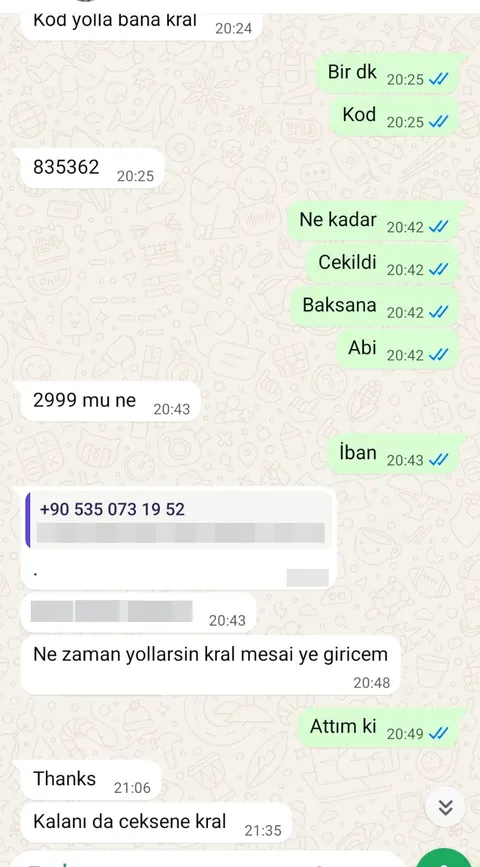 Prime Bozum müşteri dönüşü ve ödeme kanıtı ekran görüntüsü 14