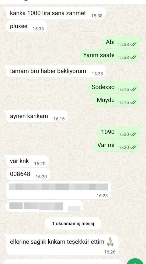 Prime Bozum müşteri dönüşü ve ödeme kanıtı ekran görüntüsü 2